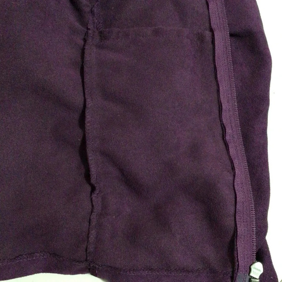 Travel Smith Suede Like Full Zip Purple Jacket - Size 12P - Picture 9 of 11